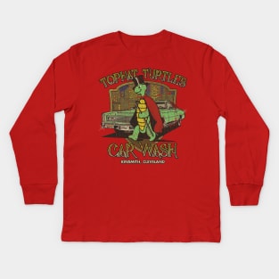 Tophat Turtle's Car Wash 1982 Kids Long Sleeve T-Shirt